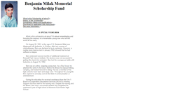 Desktop Screenshot of milakscholarship.org