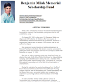 Tablet Screenshot of milakscholarship.org